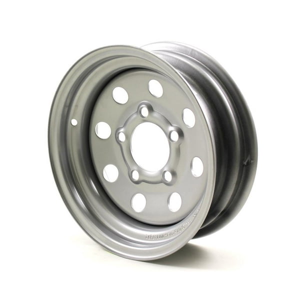 JG 12X4 5//4.5 Silver Heavy Duty Mod Trailer Wheel